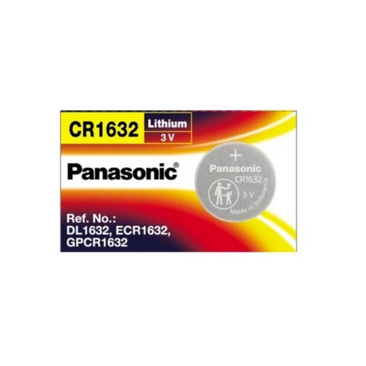 Battery, Panasonic, Lithium, 3v, Size CR1632 - Each