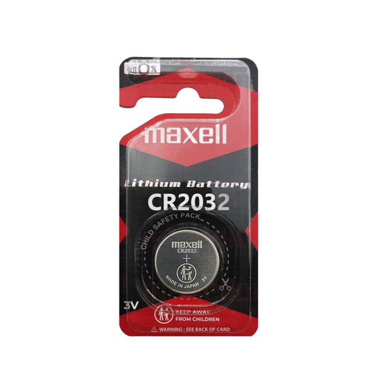 Battery, Maxell, Lithium, 3v, Size CR2032 - Each