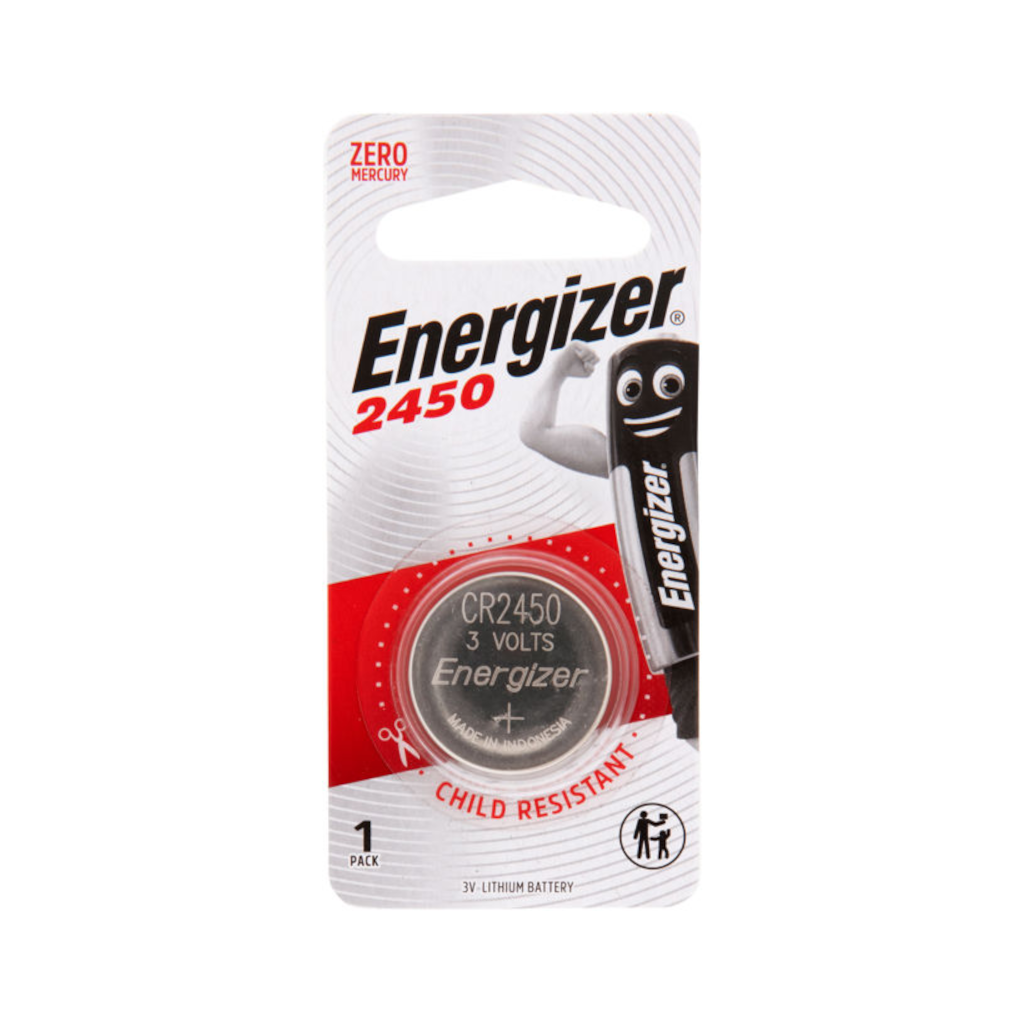 Battery, Energizer, Lithium, 3v, Size CR2450 - Each