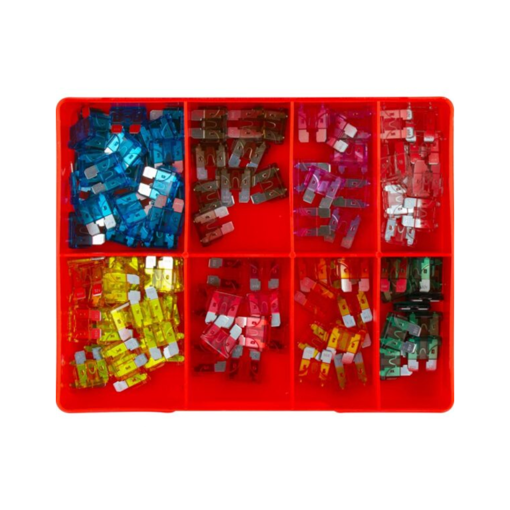 Fuse Assortment Kit, Champion, AF Standard Blade, 8 Sizes (3 to 30a) - 110 Piece