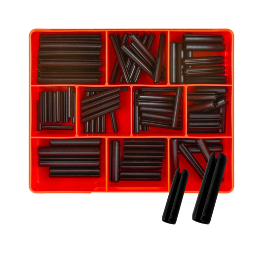Roll Pin Assortment Kit, Champion, Metric, Large Sizes - 82 Piece