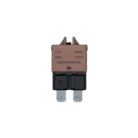 Circuit Breaker, Wedge Low Profile Manual Reset, 5a - Each
