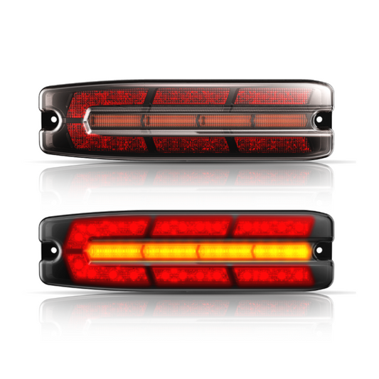 Combination Lamp (Light) Kit, Whitevision,, S/T/I, Slimline LED, Low Profile, IP67, Multi Volt, 9-33v, 210 x 50 x 30.5mm - 2 Pack