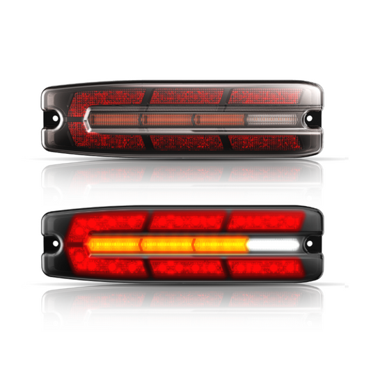 Combination Lamp (Light) Kit, Whitevision,, S/T/I/R, Slimline LED, Low Profile, IP67, Multi Volt, 9-33v, 210 x 50 x 30.5mm - 2 Pack