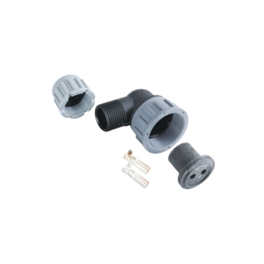 Solenoid Connector Plug, Quikcrimp, 90 Degree, M27 - 5 Pack