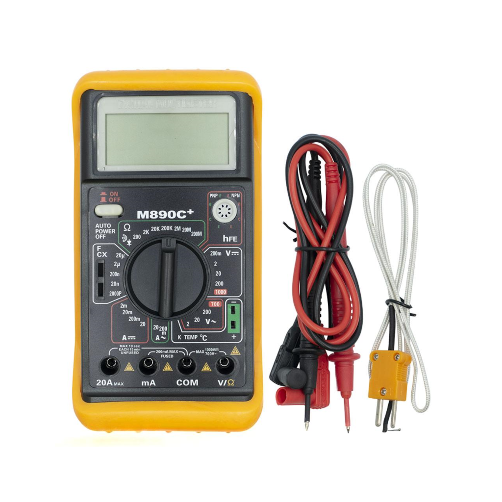 Digital Multimeter, 200 Metre Resistant 1000v, 20a