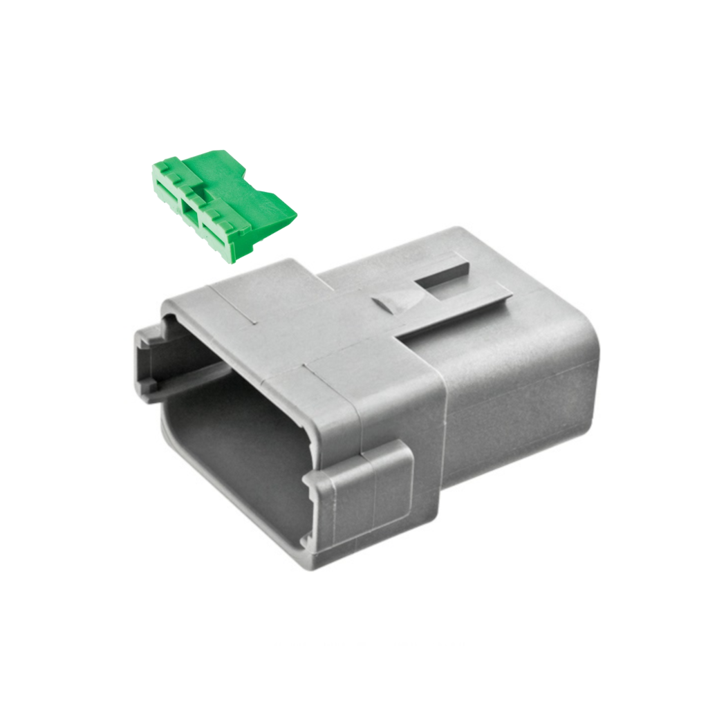 Connector, Deutsch, Receptacle In Line, 12 Position, with W12P Wedge - Each