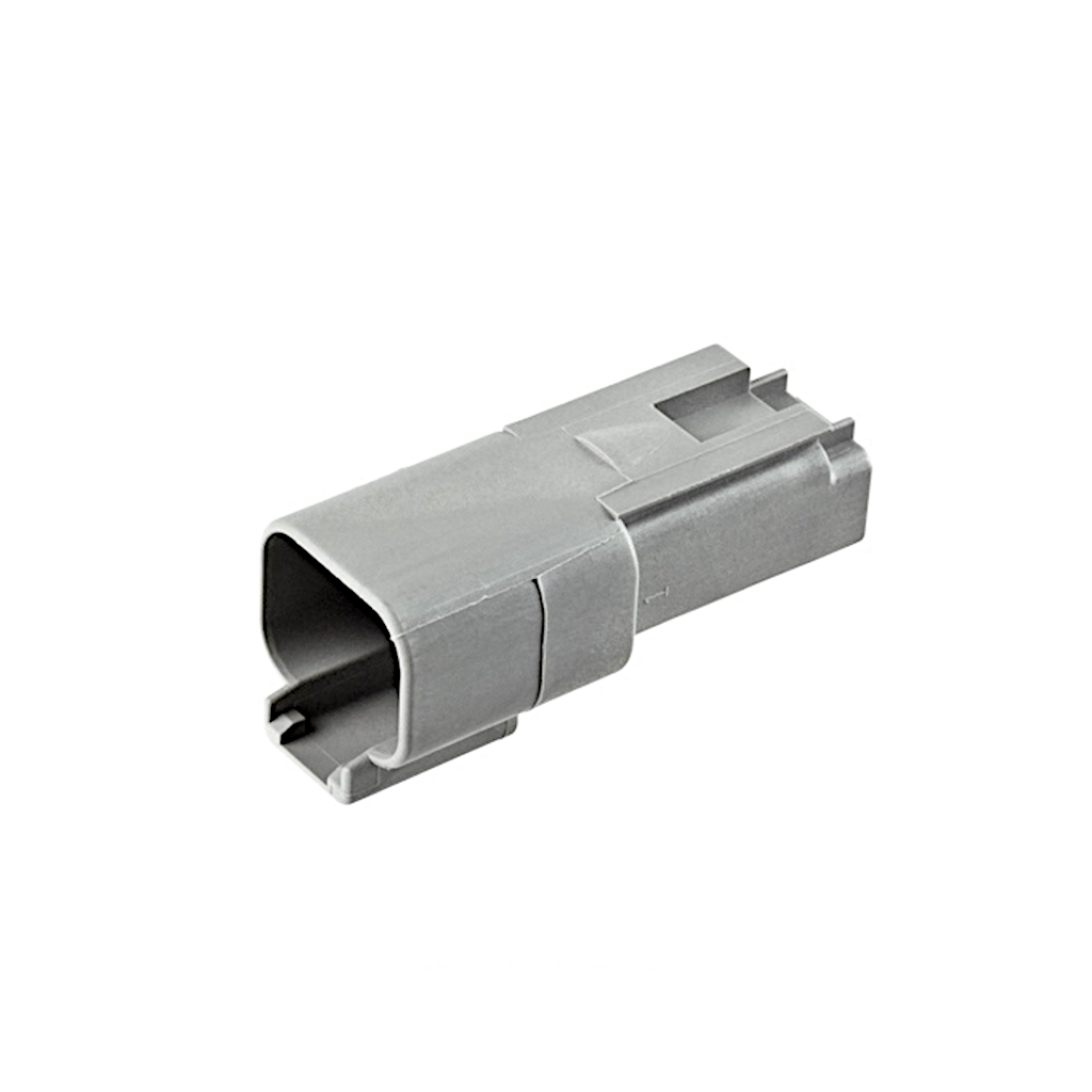 Connector, Deutsch, Receptacle In Line, 2 Position, Reduced Diameter Seal - 10 Pack