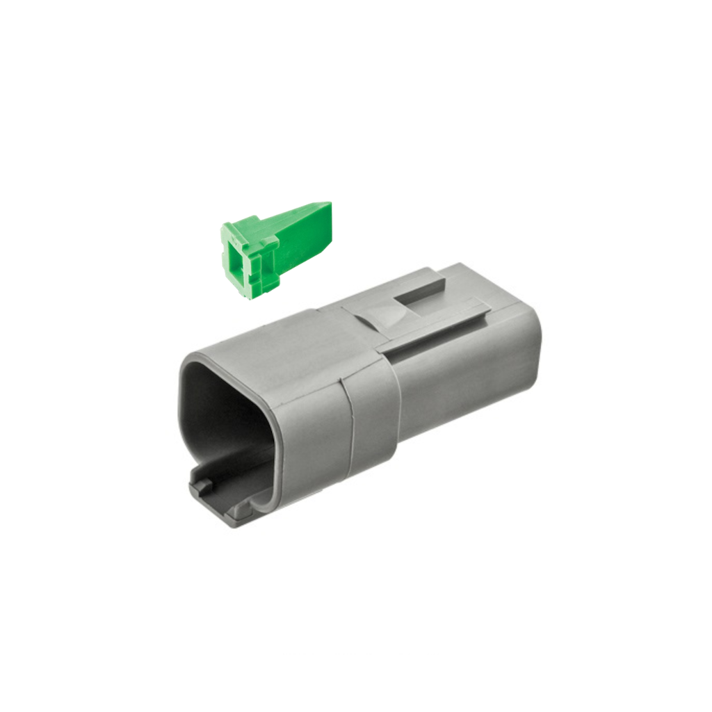 Connector, Deutsch, Receptacle In Line, 4 Position, 20-14 AWG, with W4P Wedge - Each