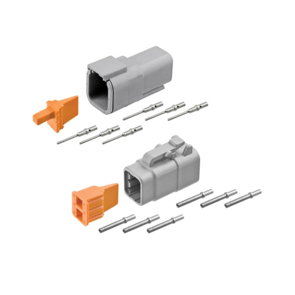 Connector Kit, Deutsch, 6 Position, Size 20, 16 Pieces (DTM04-6P, DTM06-6S, Wedges & Terminals) - Each