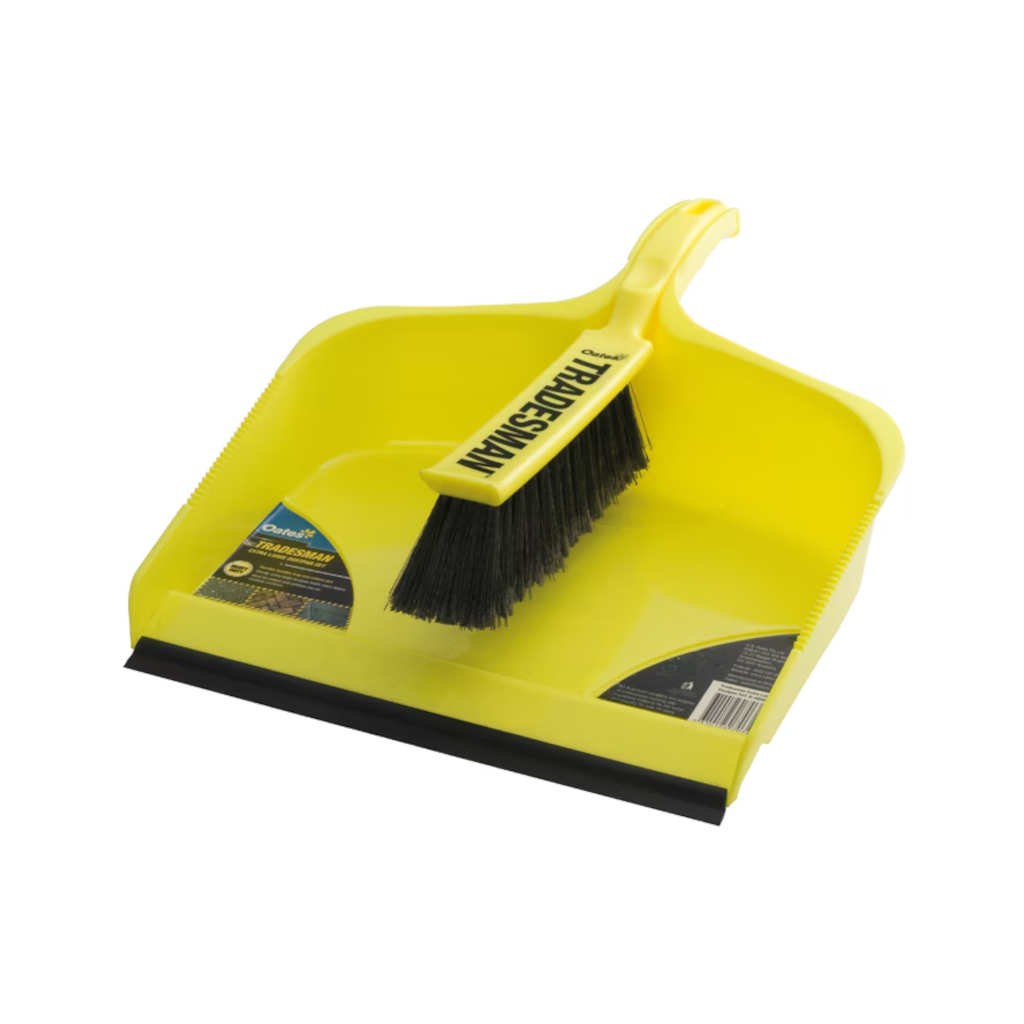 Dustpan Set, Oates Tradesman, X Large, Yellow - Each
