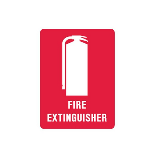 Sticker, Vehicle Fire Extinguisher, 125 x 90mm - Each