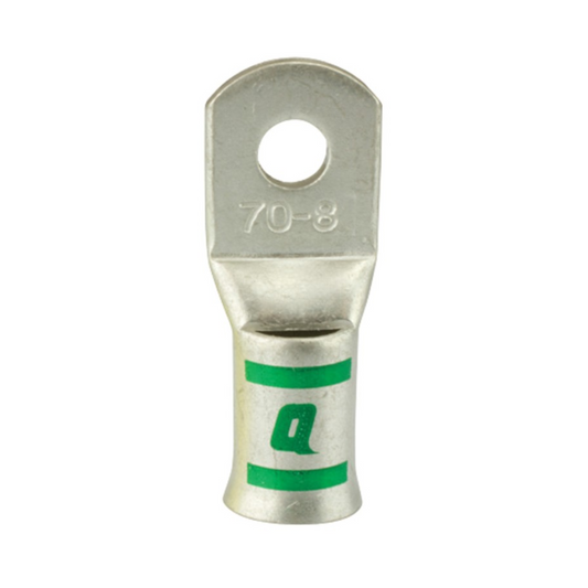 Flared Lug, Copper, 6mm Eye, 10mm^2 Cable Entry - Each