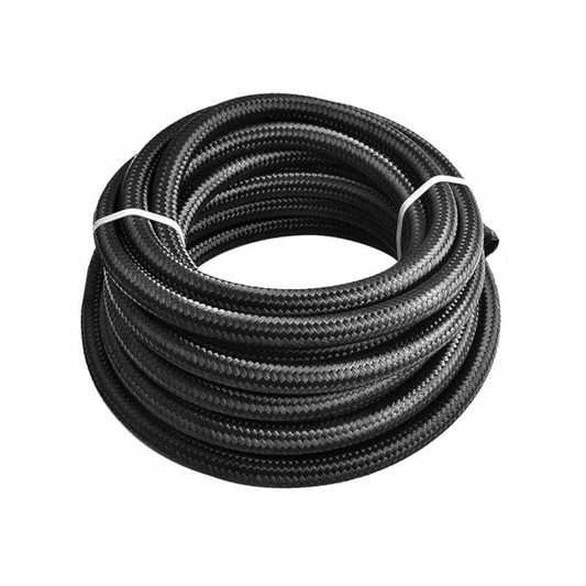Gas Hose, Braided Black Mixed Materials, 9.0mm - Per 1m (Cut to Length)