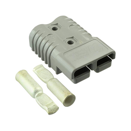 Anderson Connector (Genuine), 2 Pins, Grey, 50a - Each