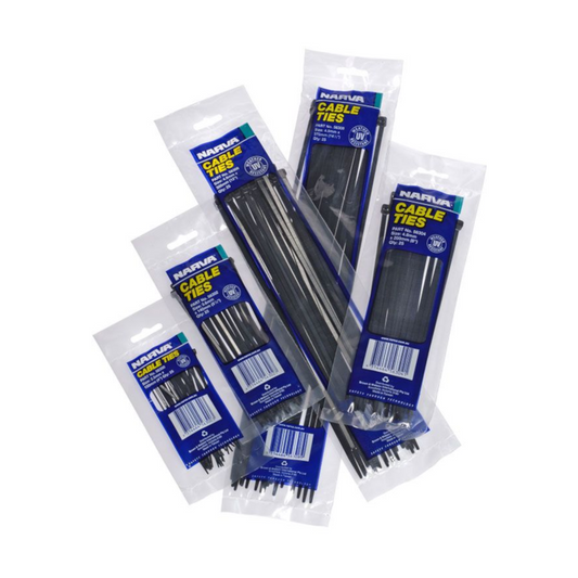 Cable Ties, Narva, Black, 100 x 2.5mm - 100 Pack