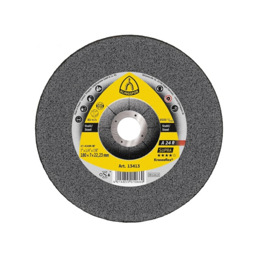 Cutting & Grinding Disc, A24R Supra, 100mm x 6mm x 16mm - Each