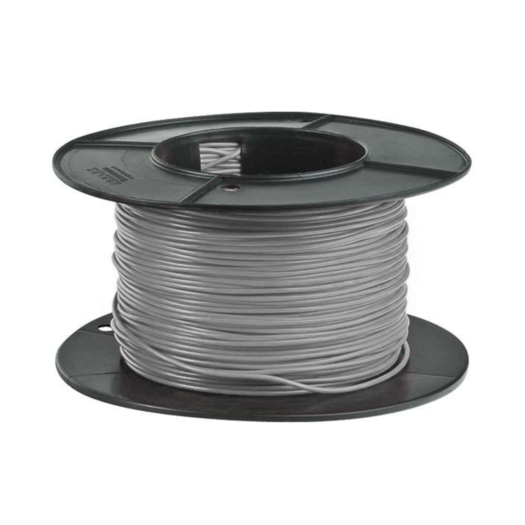 Cable, Grey, Single Core, 6.0mm (4.59mm^2) - 30m Roll