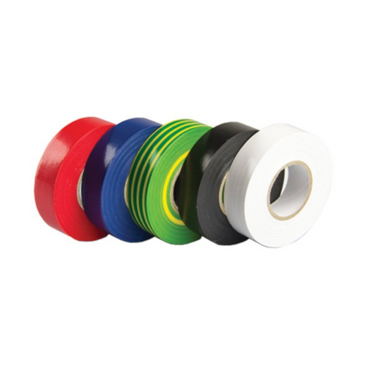Insulation Tape, Realport, PVC, Black, 0.15mm Thick - 10 Pack