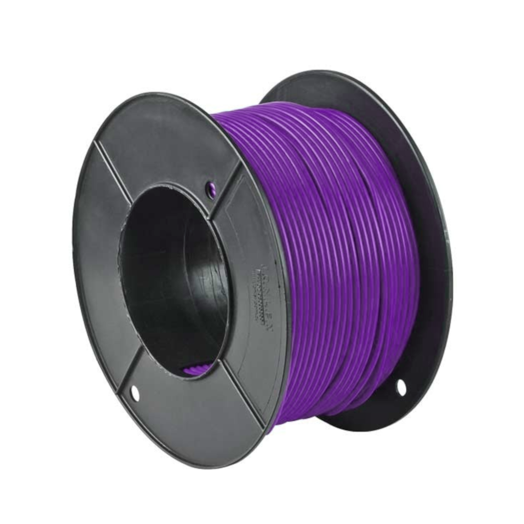 Cable, Violet, Single Core, 6.0mm (4.59mm^2) - 30m Roll