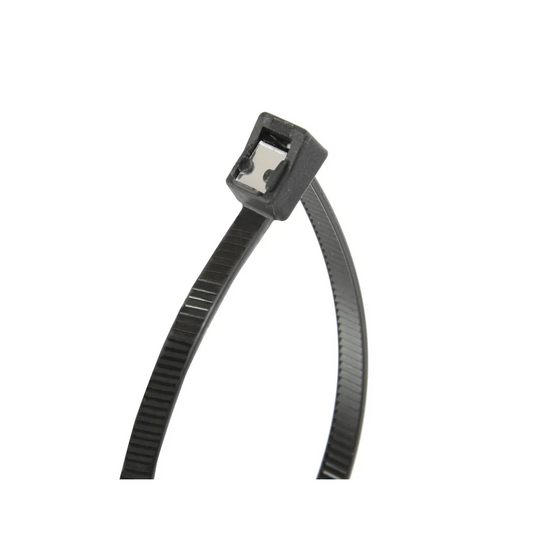 Cable Ties, Self Cutting, Black, 200 x 4.3mm - 50 Pack