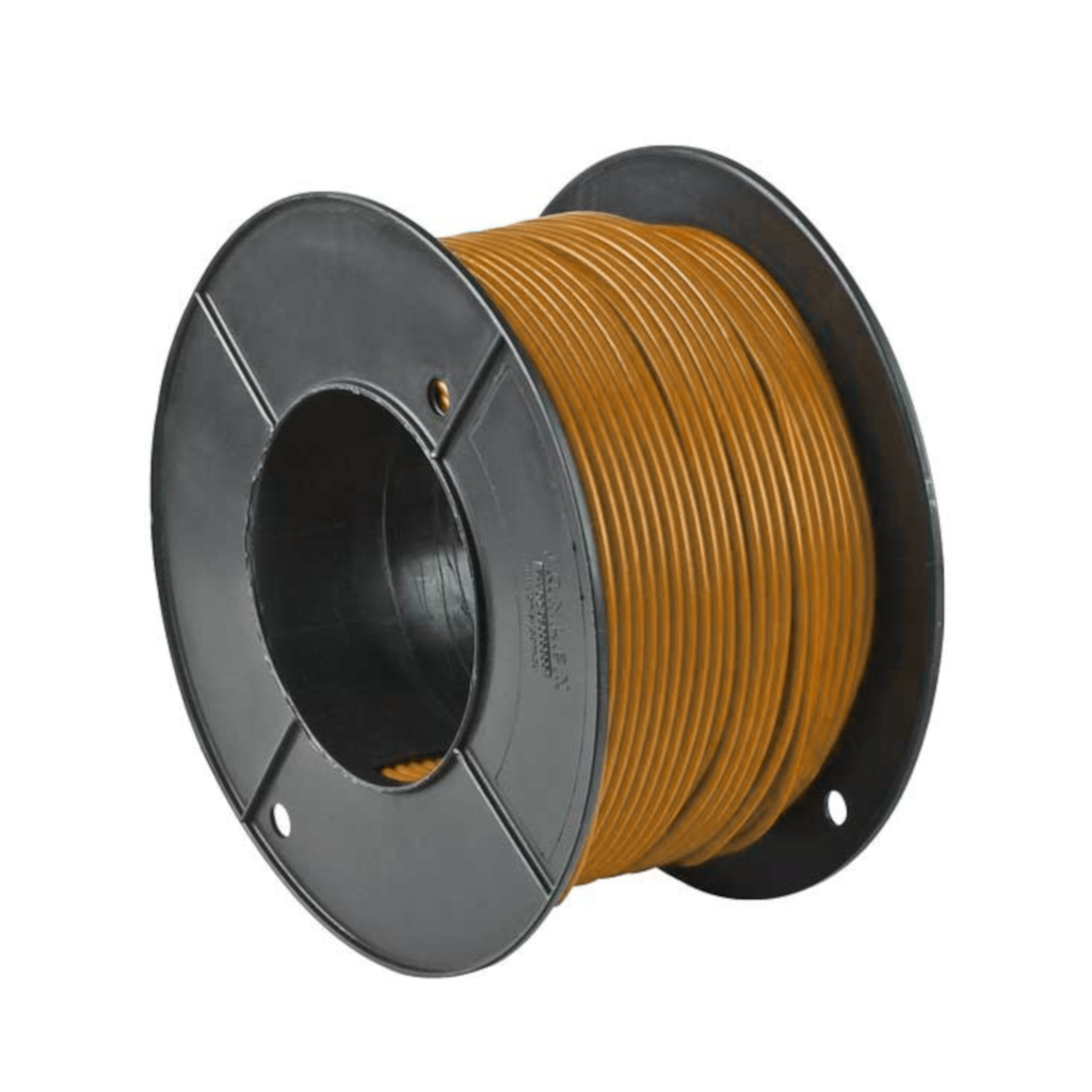 Cable, Brown, Single Core, 4mm (1.84mm^2) - 30m roll