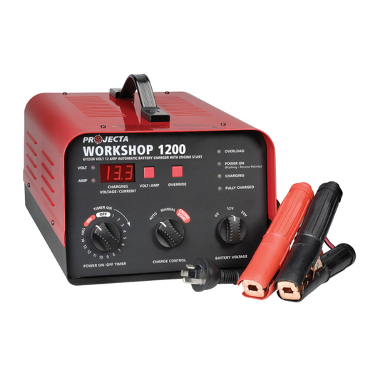 Battery Charger, 2 Stage Automatic, Manual, 6/12/24v, 12a - Each