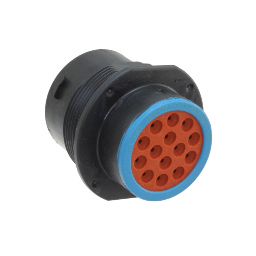 Connector, Deutsch, Receptacle, Strain Relief, 14 Position, 20-14 AWG, 13a - Each