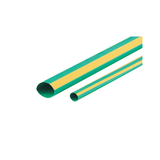 Heatshrink, Thin Wall, 2:1 Ratio, Yellow/Green, 6.4 to 3.2mm - 1.2m Length
