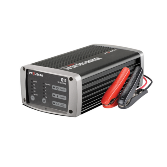 Battery Charger, Dual Lead Acid/Wet, Lithium, 7 Stage, 12v, 10a - Each