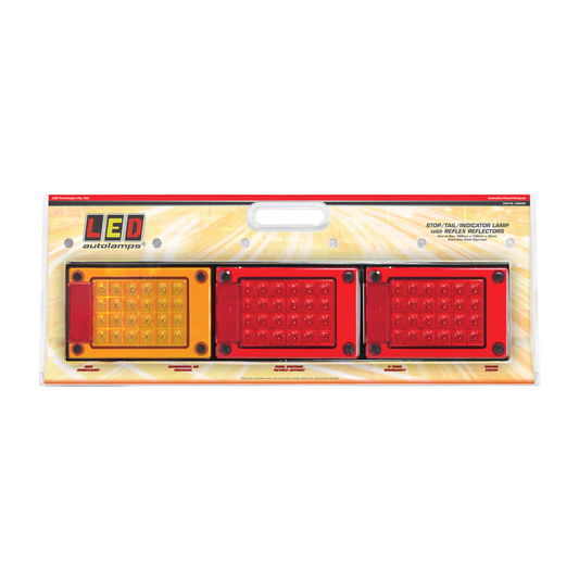 Combination Lamp, LED Autolamps, J3 Series, LED, Jumbo, Stop/Tail/Indicator, 12-24v - Each