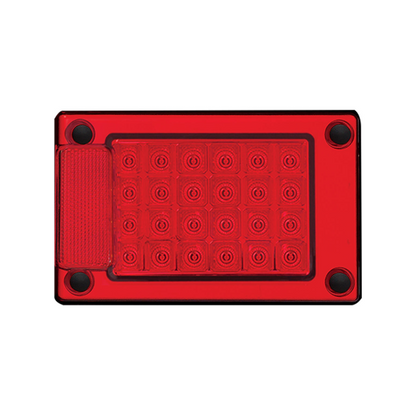 Lamp Insert, LED Autolamps, J3 Series, Stop/Tail, Red, LED, Jumbo Insert, 12-24v - Each