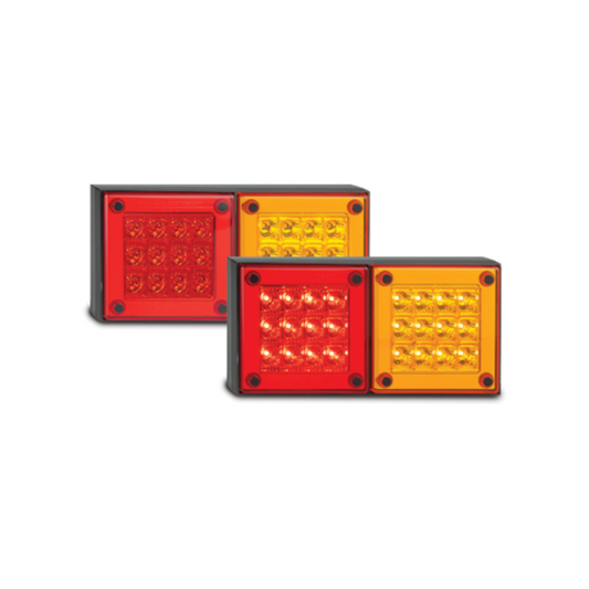 Combination Lamp, LED Autolamps, 280 Double Series, Stop/Tail/Indicator, 12-24v - Each