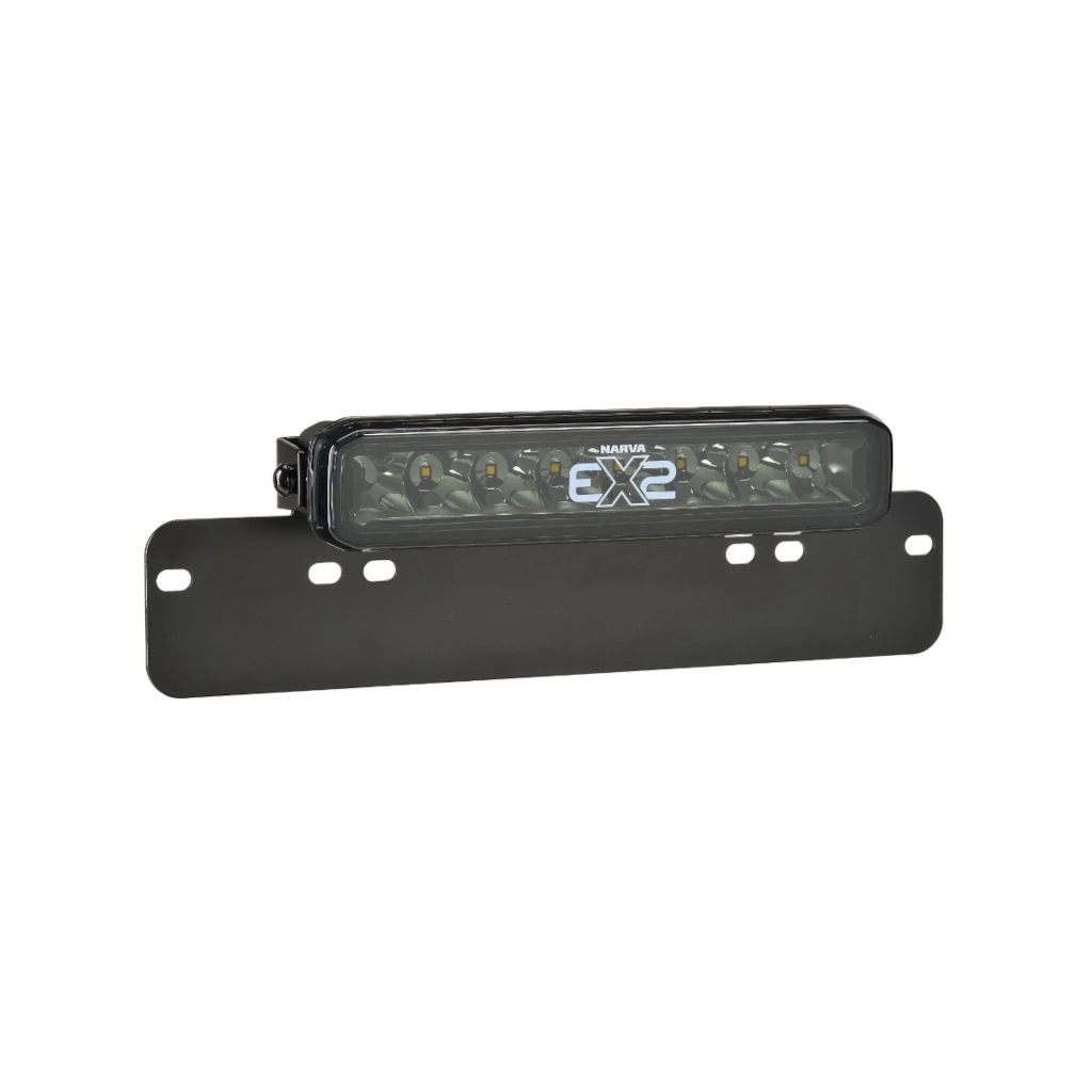 Light Bar, Narva EX2 Series, Licence Plate Style, Black Out, 10", 0-33v - Each