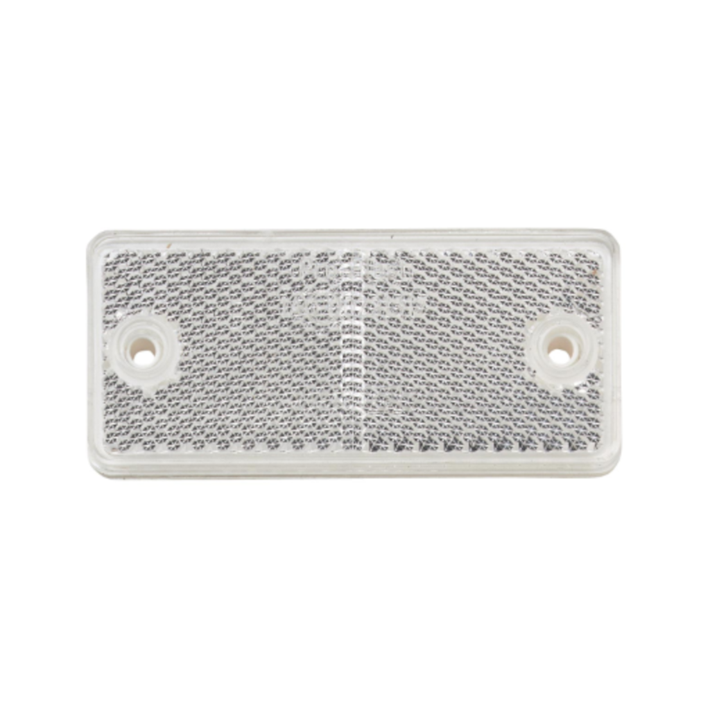 Reflector, Narva, Retro, Dual Fixing Holes, Clear, 90 x 40mm - Each