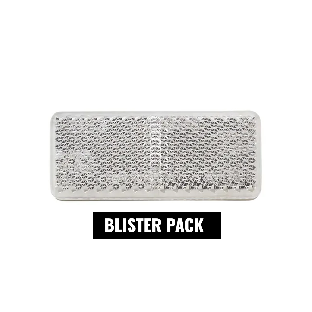 Reflector, Narva, Retro, Self-Adhesive, Clear, 70 x 28mm - 2 Pack (Blister)