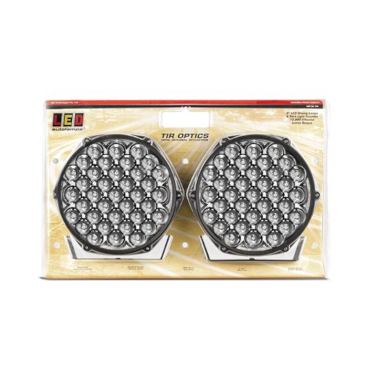 Driving Lamp, LED Autolamps, LED Combination Lights with Park Lights, 9", 9 to 32v - 2 Pack (Twin Blister)