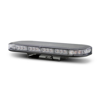 Emergency Light Bar, LED Autolamps, Minibar, Single Bolt Mount,  LED, Clear Lens, Amber, 12-24v - Each