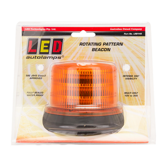 Beacon, LED Autolamps, Rotating Amber Beacon, 10-30v - Each