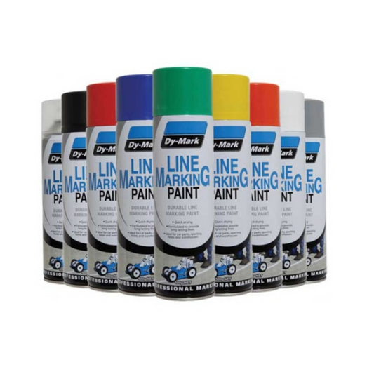 Paint, Dy-Mark, Line Marking, White, Aerosol, 500g - Each