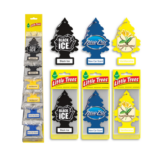Air Freshener, Little Trees, Car Deodoriser, Various Scents - 24 Pack