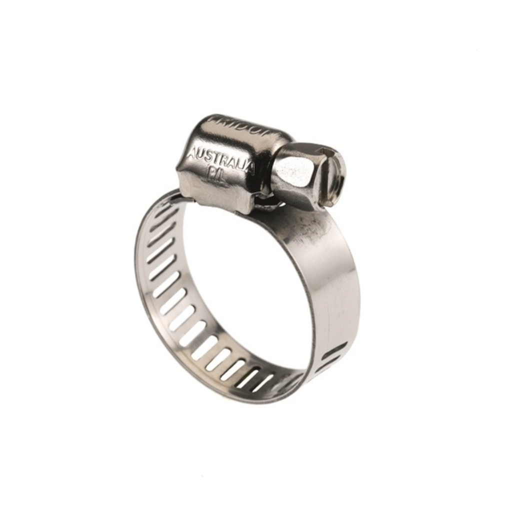 Hose Clamp, Tridon, Perforated Band, Full Stainless Steel, 11-22mm - 10 Pack