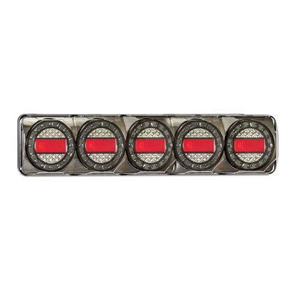 Combination Lamp, LED Autolamps, Maxilamp 5, Stop/Tail/Indicator/Reverse, Blister Pack, 12-24v - Each