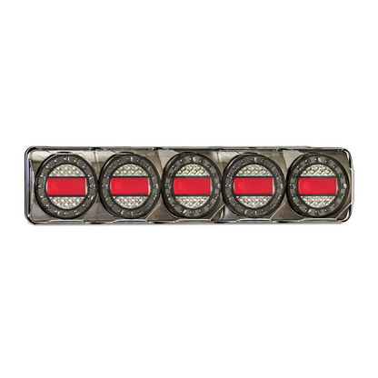 Combination Lamp, LED Autolamps, Maxilamp 5, Stop/Tail/Indicator/Reverse, 12-24v - Each