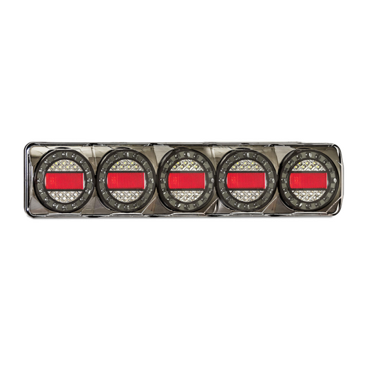 Combination Lamp, LED Autolamps, Maxilamp 5, Stop/Tail/Indicator/Reverse, 12-24v - Each