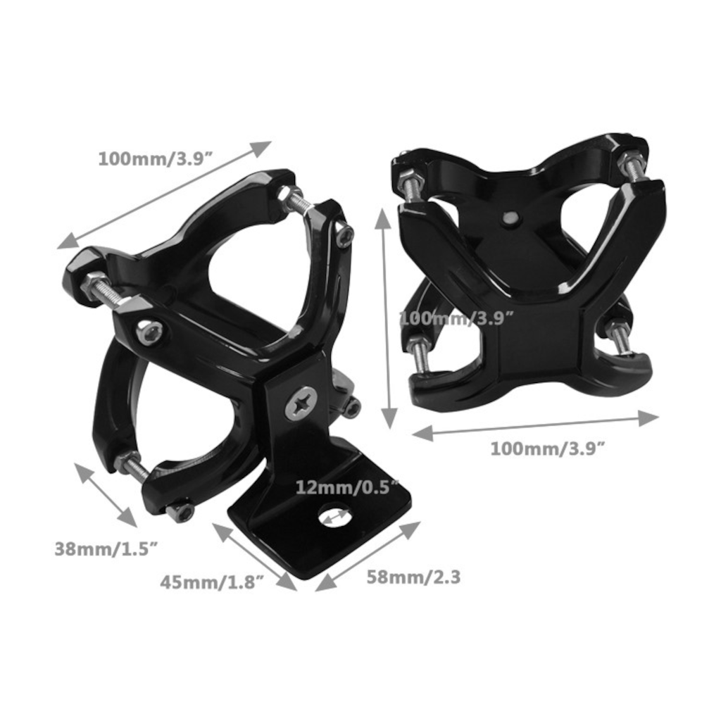 Bull Bar Mount Brackets, Mad Goose, Universal - 2 Pack (Pair)