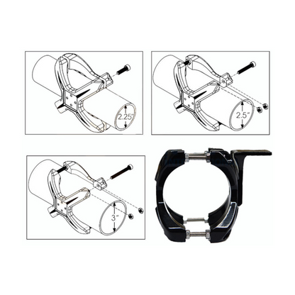 Bull Bar Mount Brackets, Mad Goose, Universal - 2 Pack (Pair)