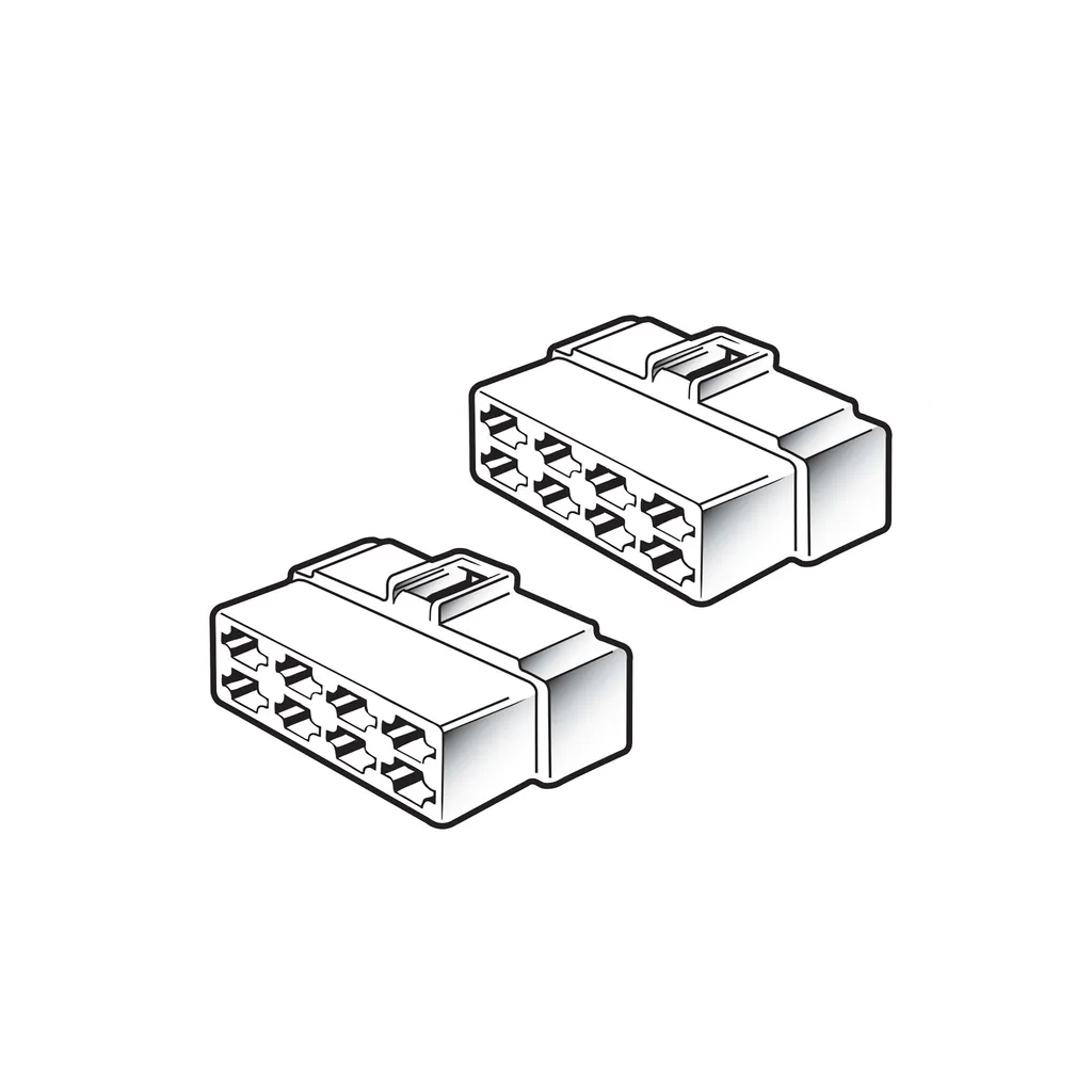 Connector Kit, Narva, Quick Connector, 8 Way (8 Pin), Male/Female with Terminals - Each