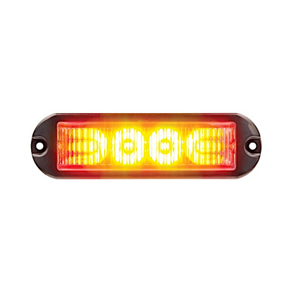 Warning Lamp, Ionnic, 4 LED KR Series, 12/24v, Amber - Each