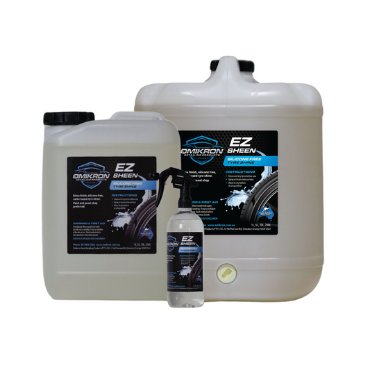 Tyre Shine, Ez Sheen Tyre Shine, Silicone Free, Omikron, 1lt - Each